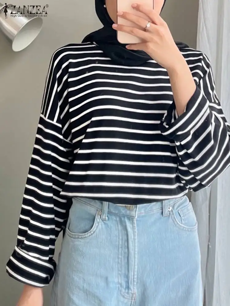 ZANZEA Women Muslim Fashion Blouse Spring Long Sleeve O Neck Stripe Tops Casual Shirt Turkey Hijab Blusas Femme Isamic Clothing
ZANZEA Women Muslim Fashion Blouse Spring Long Sleeve O Neck Stripe Tops Casual Shirt Turkey Hijab Blusas Femme Isamic Clothing