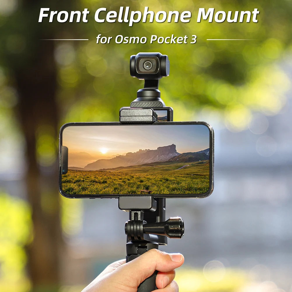 Mobile Phone Mount Clip ABS Extension Bracket Accessory Front Mount Compatible for OSMO Pocket 3 Camera
Mobile Phone Mount Clip ABS Extension Bracket Accessory Front Mount Compatible for OSMO Pocket 3 Camera