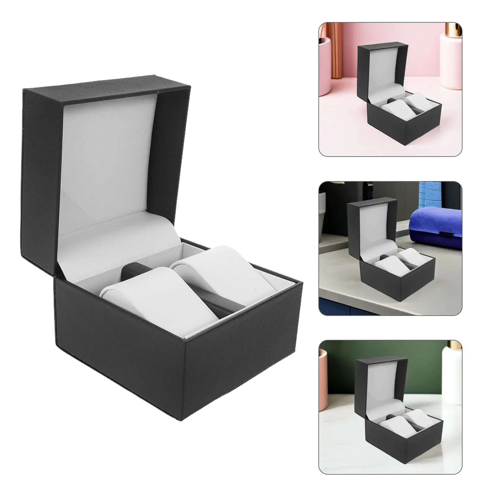 Двойной футляр для часов из черной искусственной кожи, портативный дорожный органайзер, защитный чехол для часов для мужчин и пар, держатель для демонстрации в путешествиях
Двойной футляр для часов из черной искусственной кожи, портативный дорожный органайзер, защитный чехол для часов для мужчин и пар, держатель для демонстрации в путешествиях