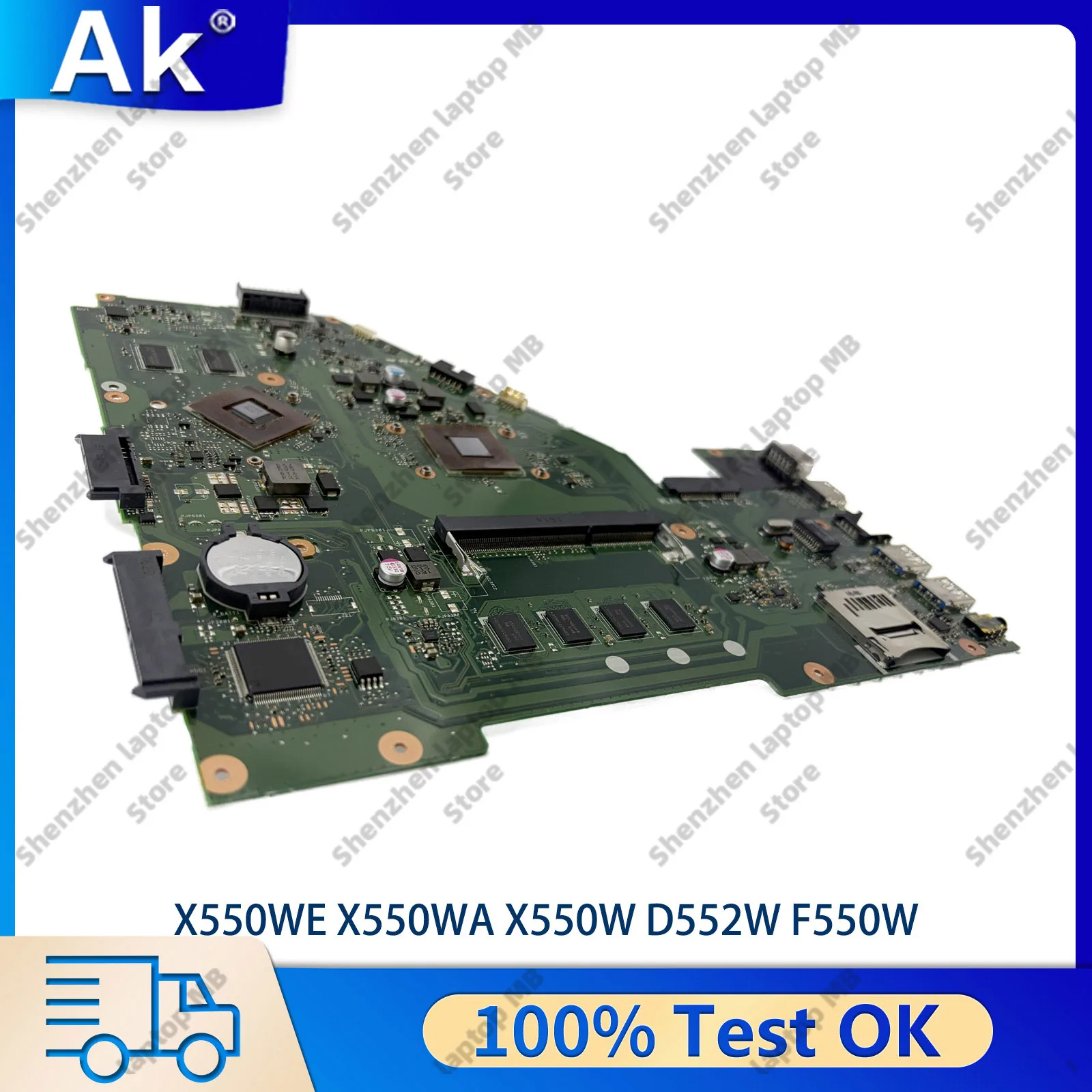 X550WE Laptop Motherboard For ASUS VivoBook Y581E F550WE Y582E X552EP X552W X550W X550WE Notebook Mainboard With A4 A6 CPU stk
X550WE Laptop Motherboard For ASUS VivoBook Y581E F550WE Y582E X552EP X552W X550W X550WE Notebook Mainboard With A4 A6 CPU stk