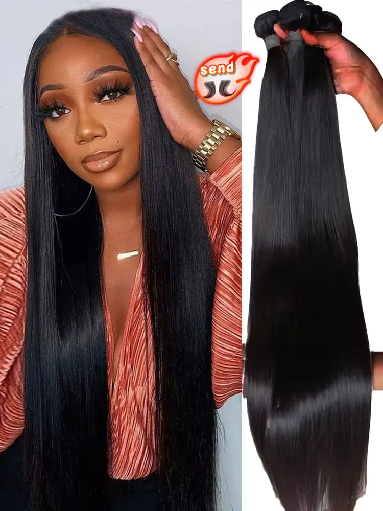 32 36 40 Inch Straight Bundles 100% Human Hair 16A Virgin Brazilian Hair 3/4/5 PCS Weave Human Hair Bundles Extensions Wholeasle
32 36 40 Inch Straight Bundles 100% Human Hair 16A Virgin Brazilian Hair 3/4/5 PCS Weave Human Hair Bundles Extensions Wholeasle