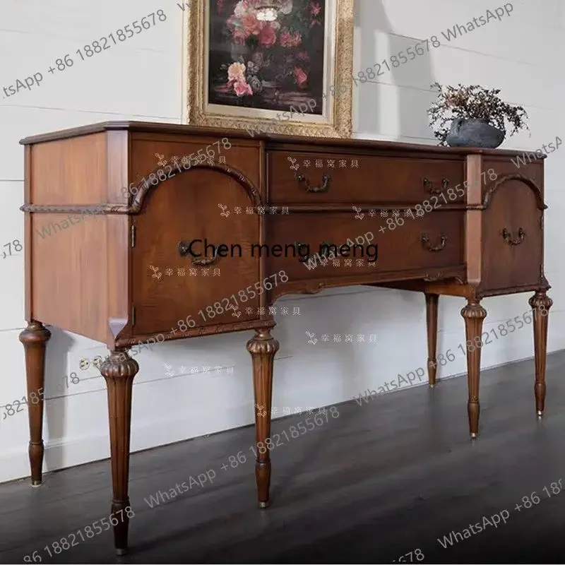 New design French medieval solid wood carving flower entrance cabinet living room decorative cabinet American storage locker res
New design French medieval solid wood carving flower entrance cabinet living room decorative cabinet American storage locker res