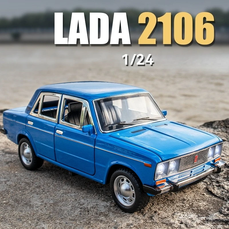 Simulation 1:24 LADA Vintage Car Model Die Casting Metal Toys Vehicles Sound and Light Children Boys Gift Voiture Miniature
Simulation 1:24 LADA Vintage Car Model Die Casting Metal Toys Vehicles Sound and Light Children Boys Gift Voiture Miniature