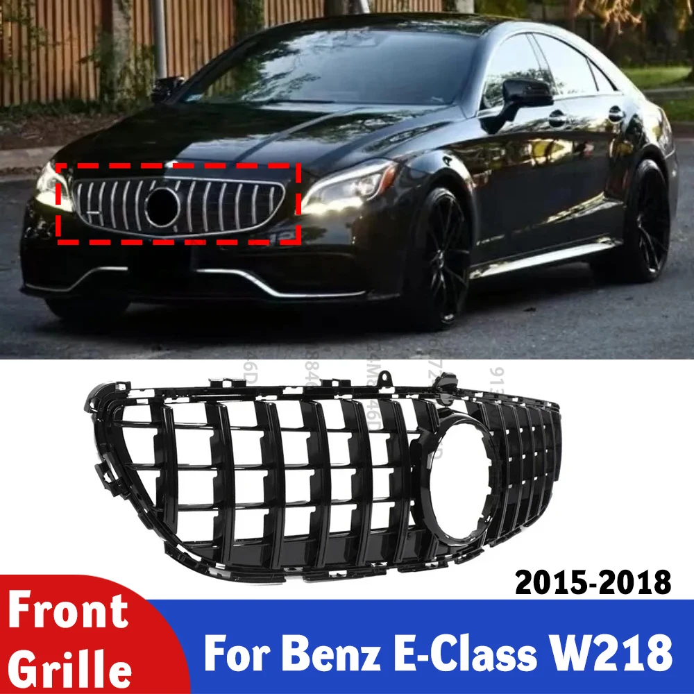 W218 Front Grille For Mercedes CLS550 CLS63 AMG Style2015-2018 Gloss Black GT Racing Style Mesh Grille Panel
W218 Front Grille For Mercedes CLS550 CLS63 AMG Style2015-2018 Gloss Black GT Racing Style Mesh Grille Panel