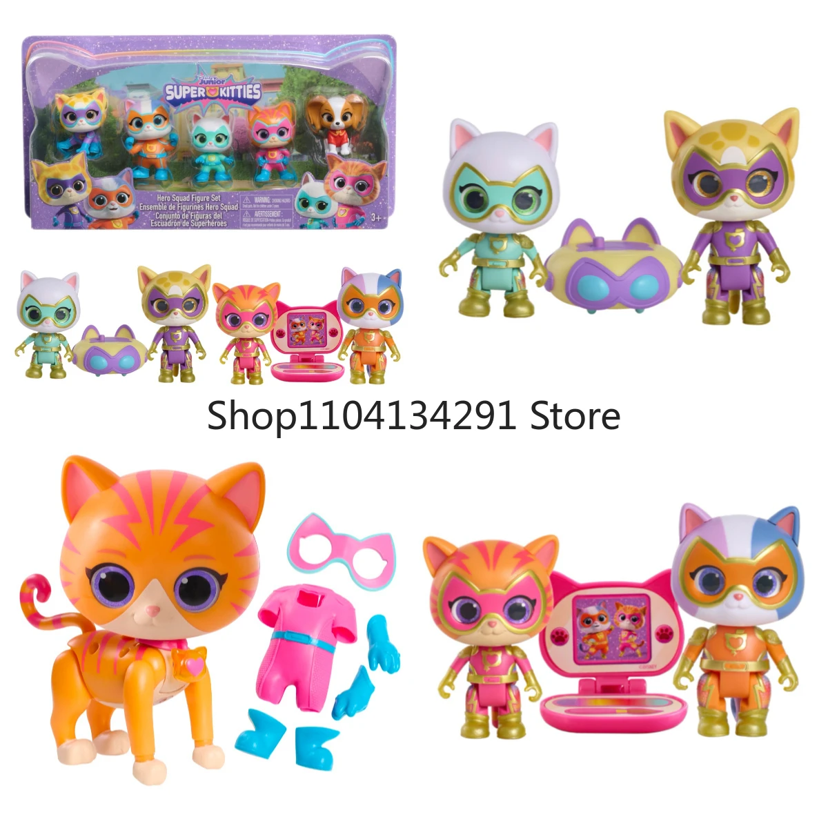 Оригинальная экшн-фигурка Disney SuperKitties Super Cat Squad Hero, коллекционная игрушка для детских подарков на день рождения
Оригинальная экшн-фигурка Disney SuperKitties Super Cat Squad Hero, коллекционная игрушка для детских подарков на день рождения