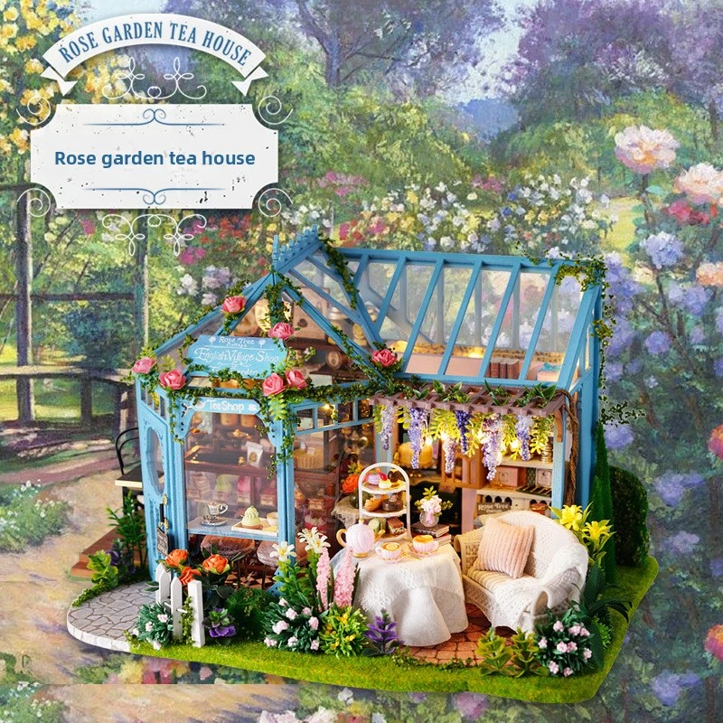 DIY Miniature Cottage Rose Garden Tea House Handmade Model Kit 3D Puzzle Craft Toy for Birthday Gift Home Decor Collectible
DIY Miniature Cottage Rose Garden Tea House Handmade Model Kit 3D Puzzle Craft Toy for Birthday Gift Home Decor Collectible