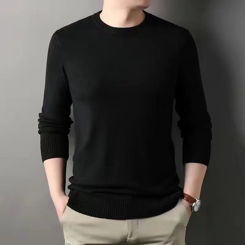Новый мужской трикотаж с высоким воротником и круглым вырезом, облегающий цветной моющийся базовый свитер, теплый повседневный длинный све
Новый мужской трикотаж с высоким воротником и круглым вырезом, облегающий цветной моющийся базовый свитер, теплый повседневный длинный све