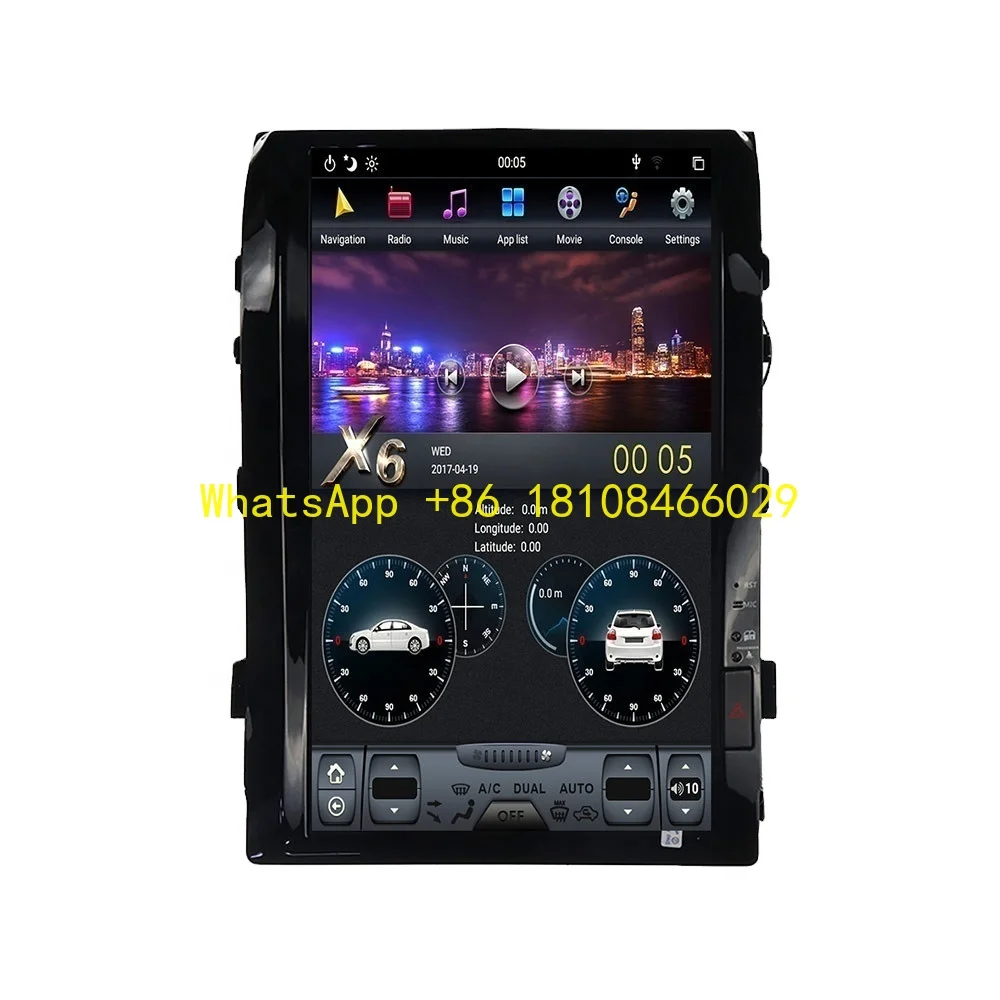 16'' Vertical Screen PX6 Android Car Multimedia Player Radio GPS Navigation for Toyota Land Cruiser VXR 2008-2015
16'' Vertical Screen PX6 Android Car Multimedia Player Radio GPS Navigation for Toyota Land Cruiser VXR 2008-2015