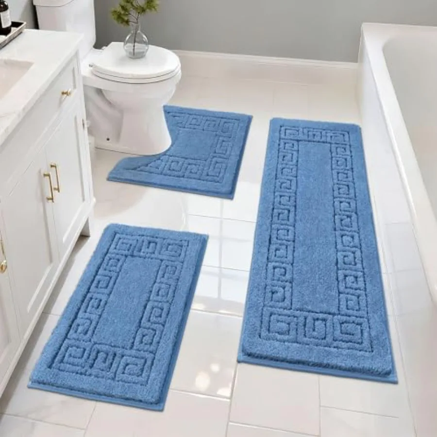 Bathroom Rugs Sets 3 Pcs Non Slip Washable Absorbent Microfiber Bath Mats for Bathroom Shower Rug Runner Quick Dry Plush Super
Bathroom Rugs Sets 3 Pcs Non Slip Washable Absorbent Microfiber Bath Mats for Bathroom Shower Rug Runner Quick Dry Plush Super