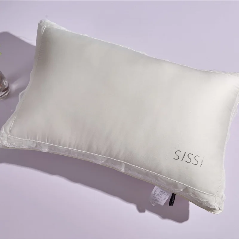 Sissi Princess 60 Count Smooth Silk Tencel Cotton Milk Fiber Pillow Comfortable Lace Trim Soft Hotel Sleeping Pillow Core
Sissi Princess 60 Count Smooth Silk Tencel Cotton Milk Fiber Pillow Comfortable Lace Trim Soft Hotel Sleeping Pillow Core