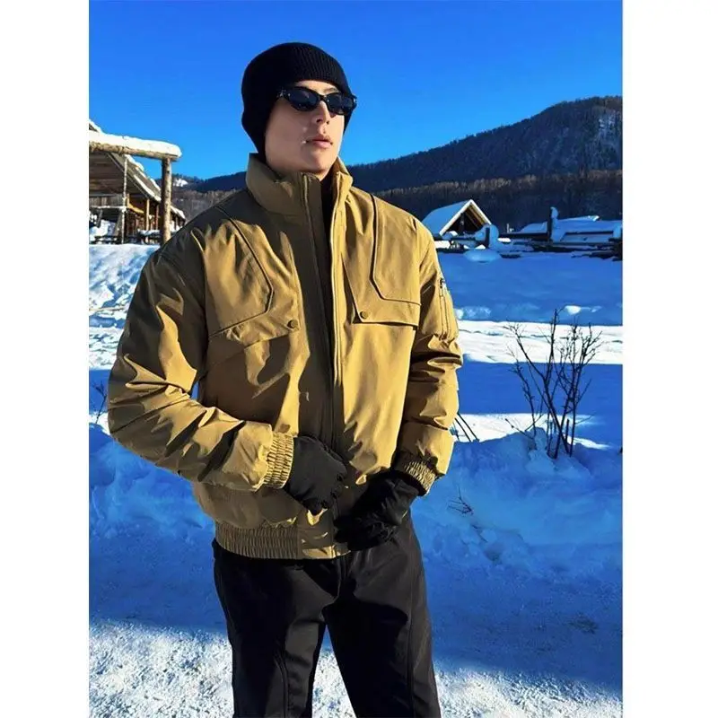 Short cotton coats for men and women, same style, 2025 winter warm American niche workwear jackets, khaki cotton coats
Short cotton coats for men and women, same style, 2025 winter warm American niche workwear jackets, khaki cotton coats