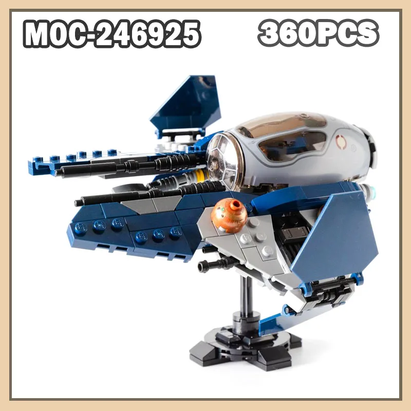 Конструктор MOC-246925 «Истребитель», набор для расширения, космический корабль, 360 деталей, развивающий, креативный, военный, космический набор, игрушка-конструктор
Конструктор MOC-246925 «Истребитель», набор для расширения, космический корабль, 360 деталей, развивающий, креативный, военный, космический набор, игрушка-конструктор