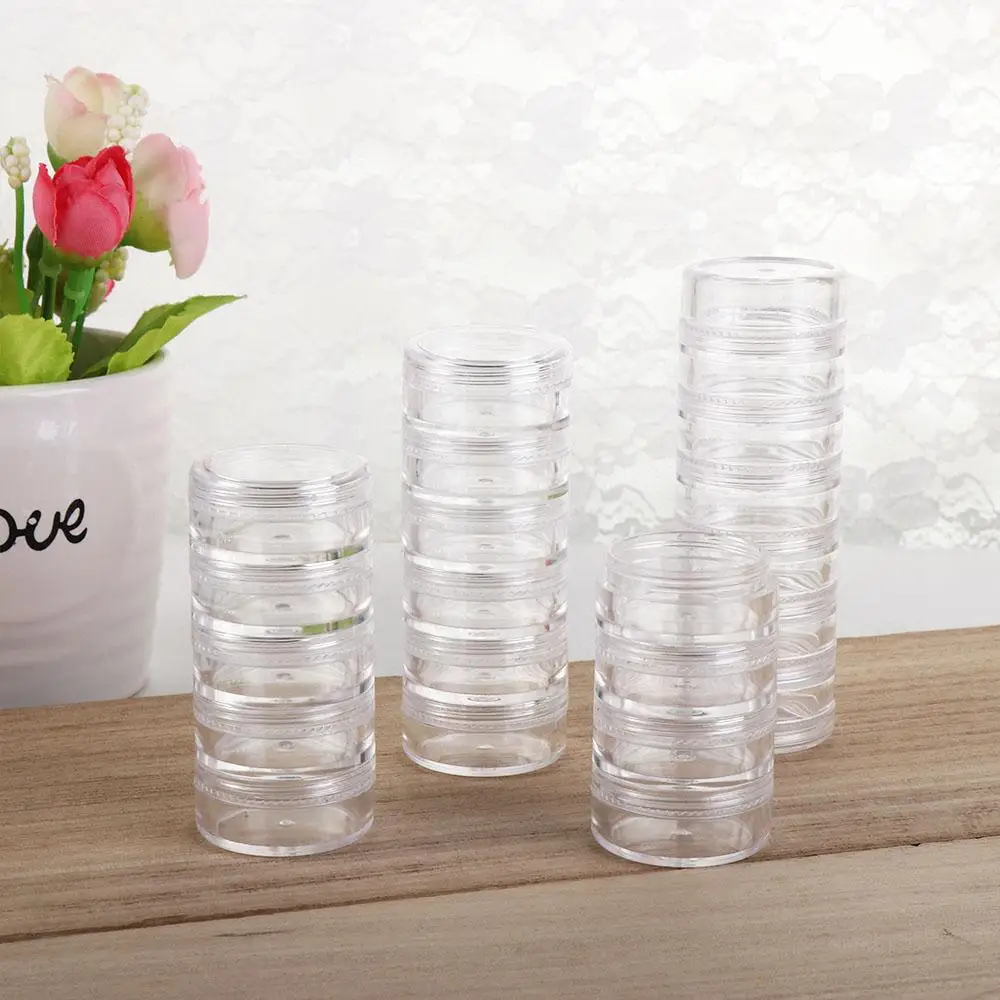 5g Portable for Bracelet Earrings Clear Stackable Round Eye Cream Box Makeup Organizer Jewelry Storage Box Face Cream Box
5g Portable for Bracelet Earrings Clear Stackable Round Eye Cream Box Makeup Organizer Jewelry Storage Box Face Cream Box