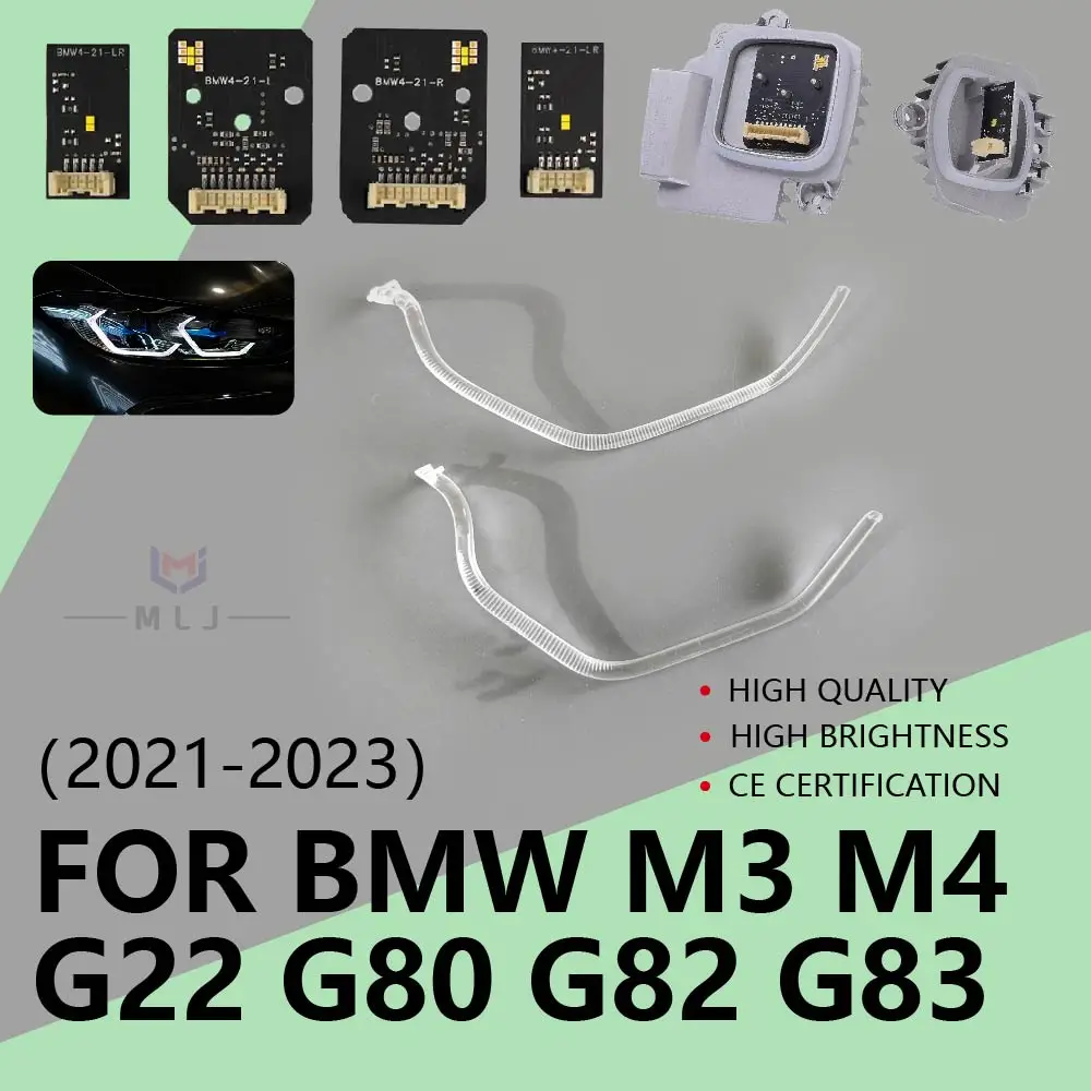 New For BMW M3 M4 G22 G80 G82 G83 2021 2022 2023 Angel Eyes Chip PVC Strip Light Guide Tube DRL Ballast Module Car Accessories
New For BMW M3 M4 G22 G80 G82 G83 2021 2022 2023 Angel Eyes Chip PVC Strip Light Guide Tube DRL Ballast Module Car Accessories