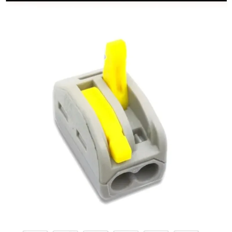 Quick Wire Connector - Push-Type PCT-212 Terminal Block, 2-Port High Power Splitter/Junction for Electrical Wiring
Quick Wire Connector - Push-Type PCT-212 Terminal Block, 2-Port High Power Splitter/Junction for Electrical Wiring