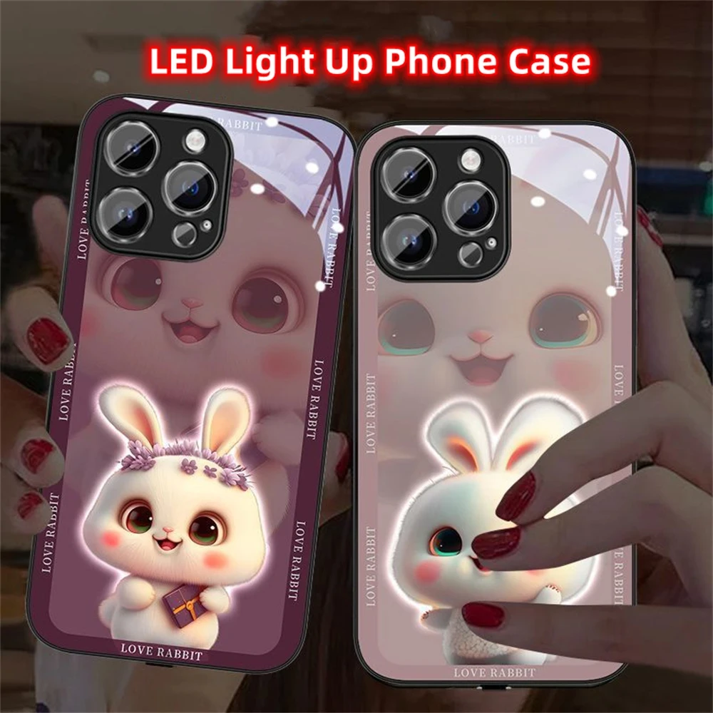 3D Bunny LED Calling Light Flash Phone Case For iPhone 15 14 13 12 11 Pro Max X XR XS 6 7 8 Plus SE2020 Smart Luminous Cover
3D Bunny LED Calling Light Flash Phone Case For iPhone 15 14 13 12 11 Pro Max X XR XS 6 7 8 Plus SE2020 Smart Luminous Cover