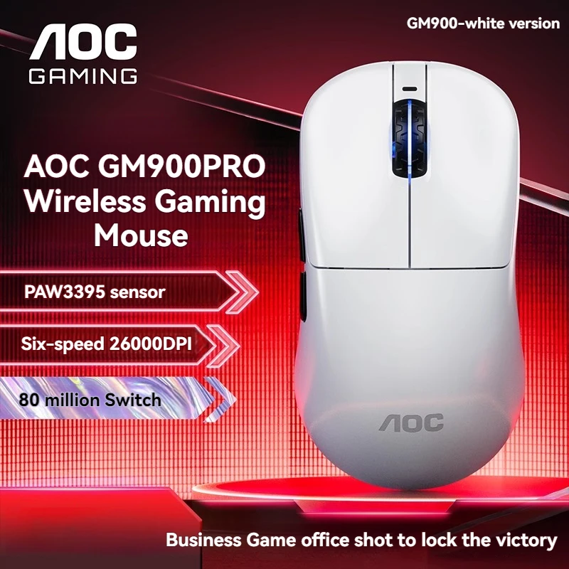 AOC GM900PRO Wireless Gaming Mouse Tri-mode 8khz Polling Rate Paw3395 Esports Gaming Office Mice Custom Macro Programming Mouse
AOC GM900PRO Wireless Gaming Mouse Tri-mode 8khz Polling Rate Paw3395 Esports Gaming Office Mice Custom Macro Programming Mouse