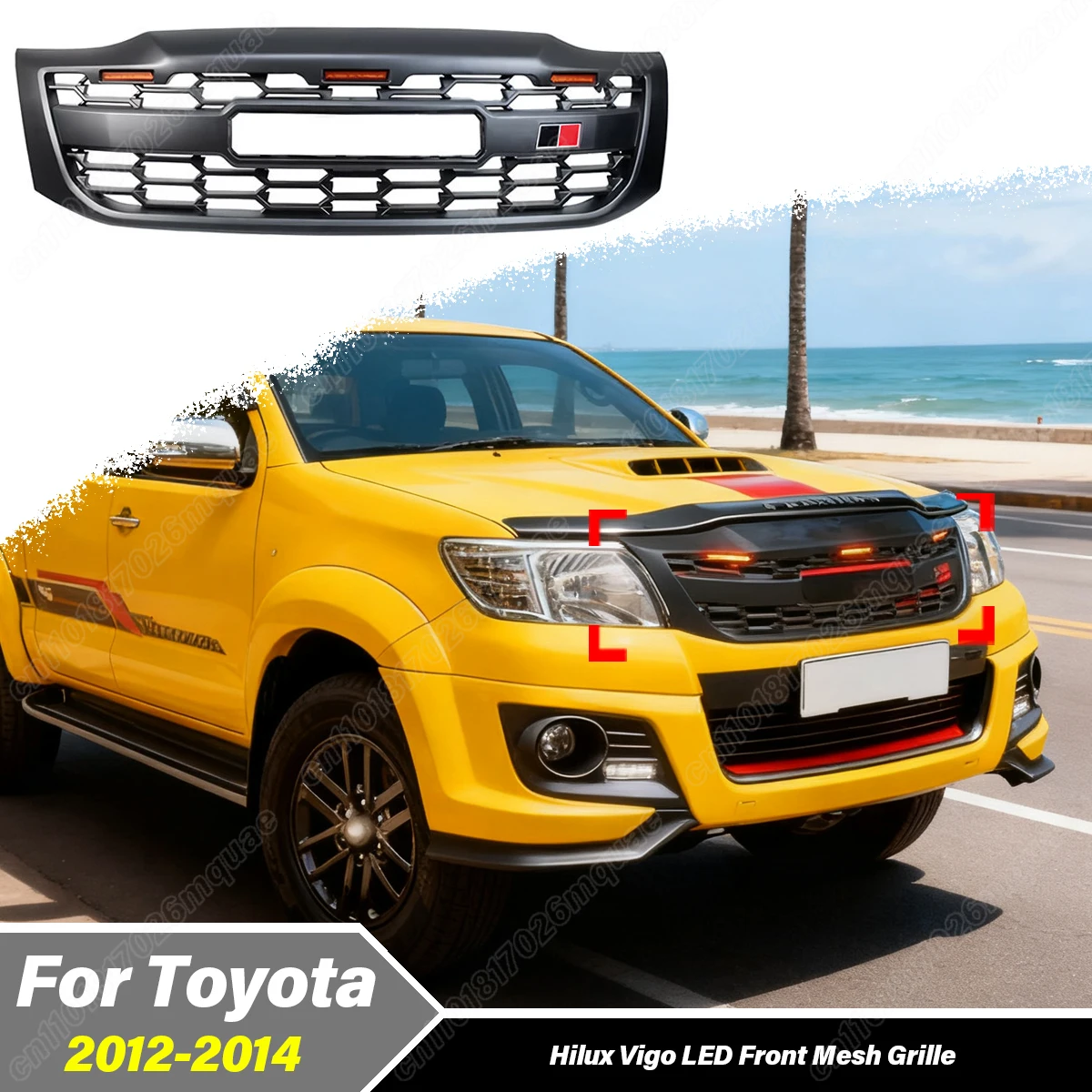 For Toyota Hilux Vigo 2012 2013 2014 Automobile Water Tank Protective Cover Front Air Intake Grille Decoration Accessories Kit
For Toyota Hilux Vigo 2012 2013 2014 Automobile Water Tank Protective Cover Front Air Intake Grille Decoration Accessories Kit