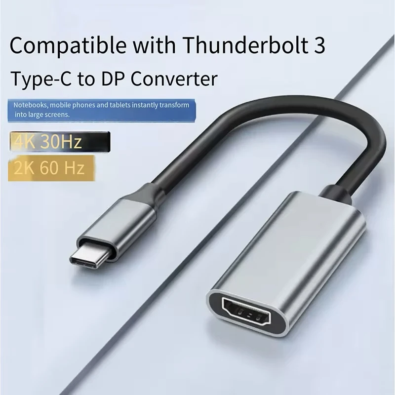 USB Type C to HDMI Cable Adapter 4K60Hz 2K120Hz Thunderbolt 3 Compatible Video Converter for Laptop Phone Tablet HDTV Monitor
USB Type C to HDMI Cable Adapter 4K60Hz 2K120Hz Thunderbolt 3 Compatible Video Converter for Laptop Phone Tablet HDTV Monitor
