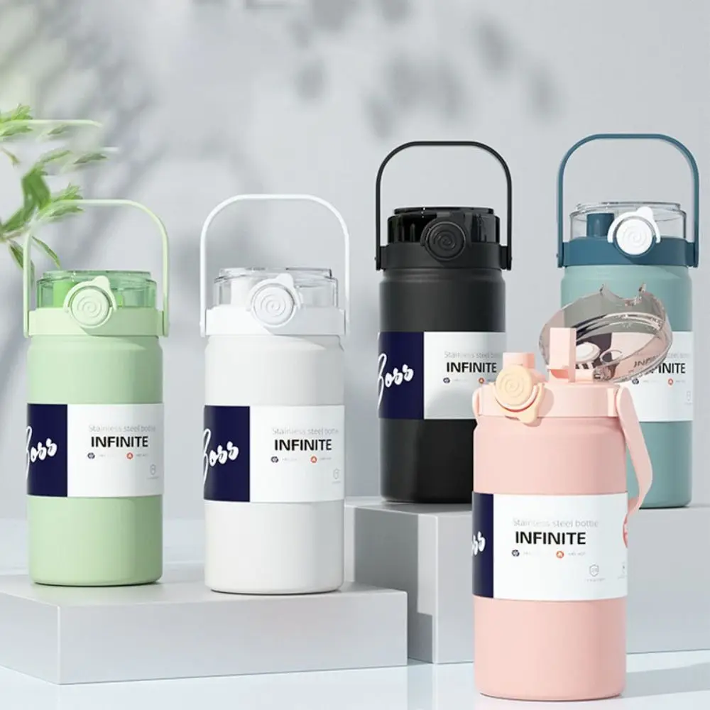 Portable 1L/1.2L Thermos Cup Large Capacity Stainless Steel Straw Thermal Bottle Keep Hot/Cold Vacuum Flask Outdoor
Portable 1L/1.2L Thermos Cup Large Capacity Stainless Steel Straw Thermal Bottle Keep Hot/Cold Vacuum Flask Outdoor