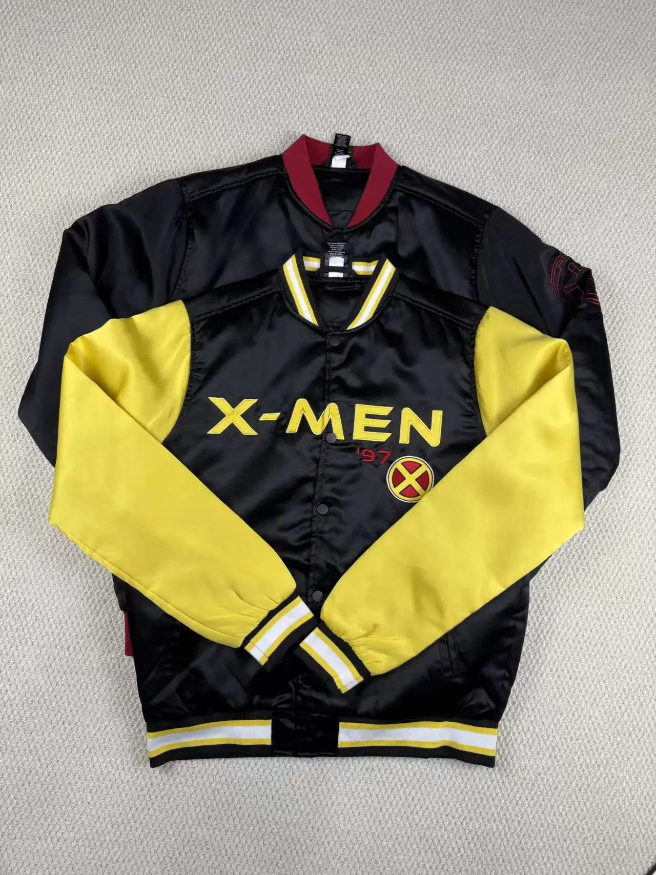 American Sle Casual Retro Embroidered Baseball Jaet Loose Fit ex Spring Autumn Faionable Top Polyester Fiber Long S...
American Sle Casual Retro Embroidered Baseball Jaet Loose Fit ex Spring Autumn Faionable Top Polyester Fiber Long S...