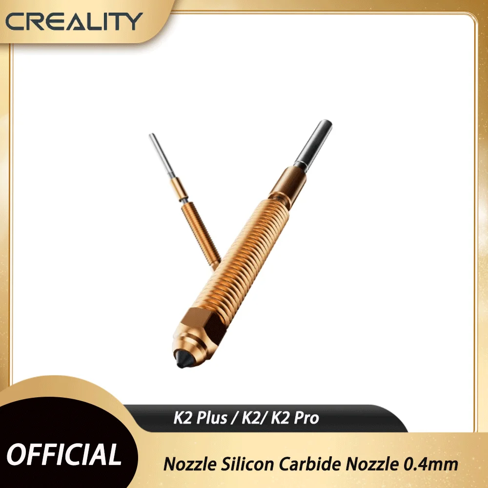 Creality K2 Plus / K2/ K2 Pro Nozzle Silicon Carbide Nozzle 0.4mm High Flow Printing Swift Installation for K2Plus / Creality Hi
Creality K2 Plus / K2/ K2 Pro Nozzle Silicon Carbide Nozzle 0.4mm High Flow Printing Swift Installation for K2Plus / Creality Hi