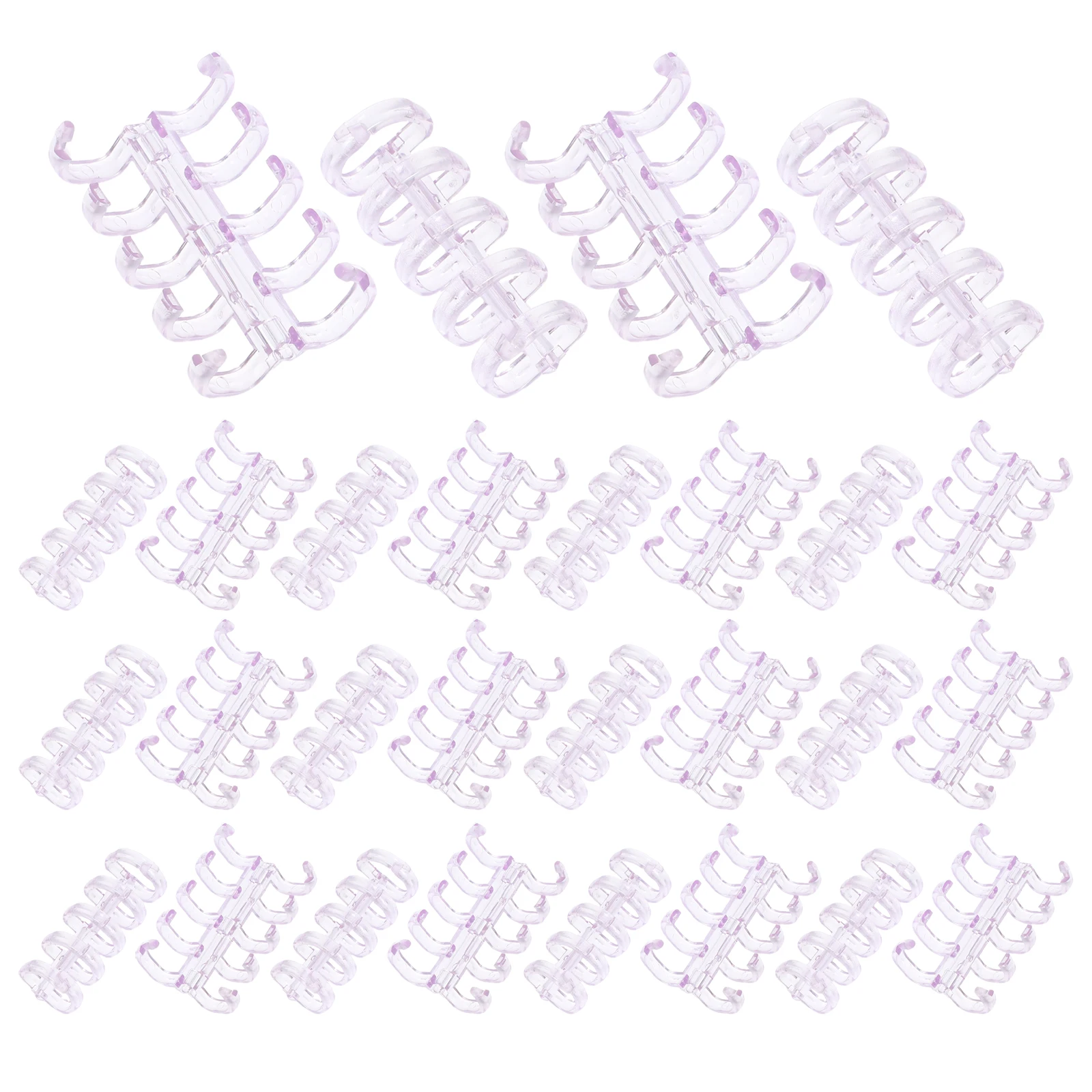 100Pcs Transparent Loose-Leaf Binder Rings Plastic 5-Hole Easy Open Clips Office Supplies Book Binder Rings Binding Combs
100Pcs Transparent Loose-Leaf Binder Rings Plastic 5-Hole Easy Open Clips Office Supplies Book Binder Rings Binding Combs