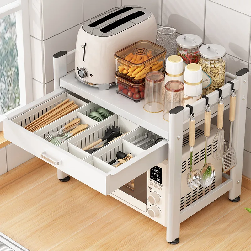 Multilayer Microwave Oven Rack Drawers Seasoning Rack Large Capacity Electrical Appliance Organizer Stable Durable Kitchen Shelf
Multilayer Microwave Oven Rack Drawers Seasoning Rack Large Capacity Electrical Appliance Organizer Stable Durable Kitchen Shelf
