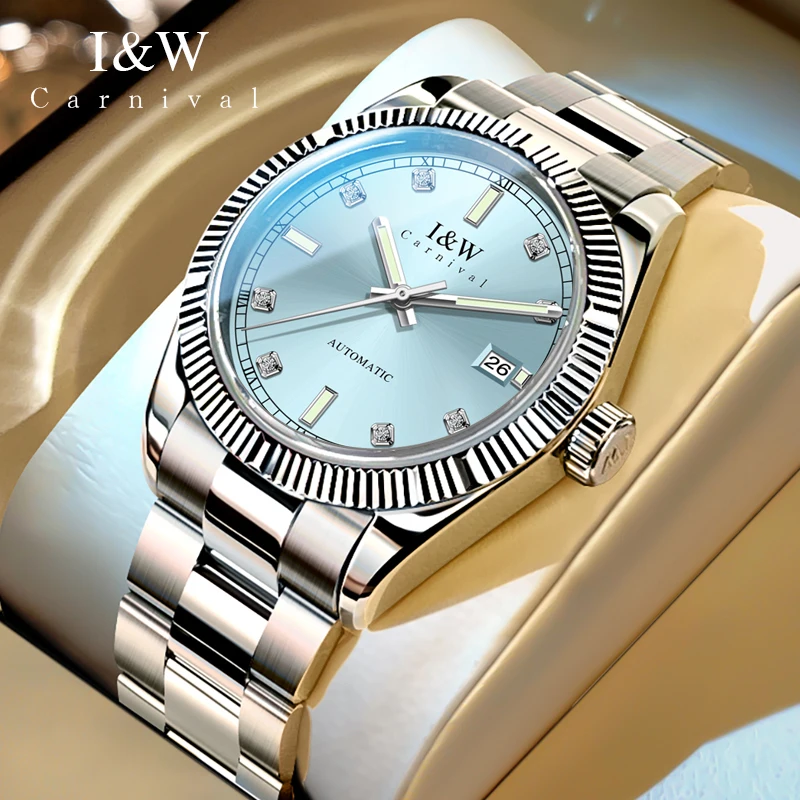 Carnival Brand High End Series Fashion Date Mechanical Watch for Men Luxury Sapphire Imported MovementAutomatic Watches Mens
Carnival Brand High End Series Fashion Date Mechanical Watch for Men Luxury Sapphire Imported MovementAutomatic Watches Mens