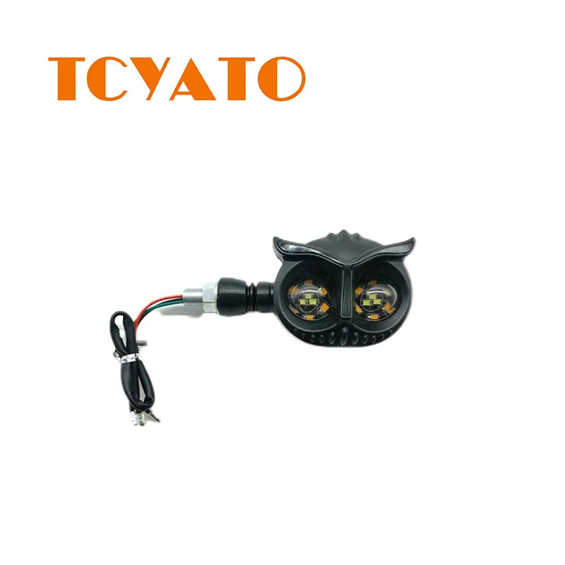 TCYATO Motorcycle owl warning light, signal light, 12v modified accessory, LED flowing three color turning daytime running light
TCYATO Motorcycle owl warning light, signal light, 12v modified accessory, LED flowing three color turning daytime running light