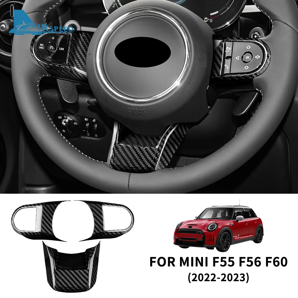 Для BMW Mini Cooper F55 F56 F60 2022 2023 Автомобильная Кнопка рулевого колеса наклейка панель Настоящее углеродное волокно аксессуары для интерьера
Для BMW Mini Cooper F55 F56 F60 2022 2023 Автомобильная Кнопка рулевого колеса наклейка панель Настоящее углеродное волокно аксессуары для интерьера