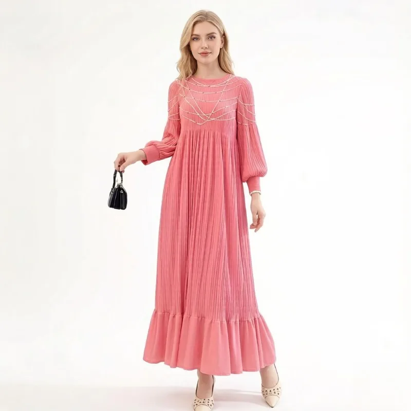 Miyake Pleated Dress 2026 New Spring Summer Wear Loose Comfortable Elegant Fashionable Pleated Casual Stylish Long Dress Pleat
Miyake Pleated Dress 2026 New Spring Summer Wear Loose Comfortable Elegant Fashionable Pleated Casual Stylish Long Dress Pleat