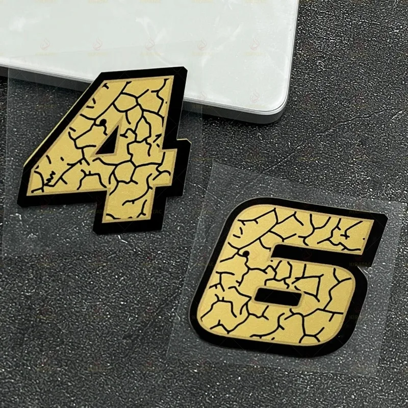 2Pcs Matte Gold Crack Number Stickers, Waterproof Vinyl Decals for Motorcycle Scooter Helmet Bike
2Pcs Matte Gold Crack Number Stickers, Waterproof Vinyl Decals for Motorcycle Scooter Helmet Bike
