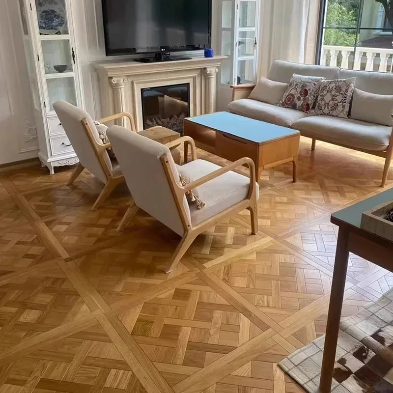 Multi-layer solid wood floor Versailles solid wood square 600 * 600 parquet
Multi-layer solid wood floor Versailles solid wood square 600 * 600 parquet