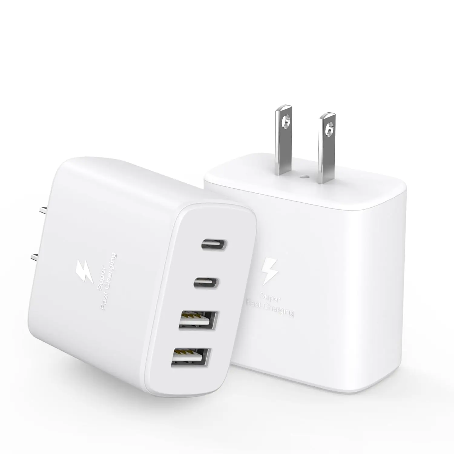 40W USB C Fast Charger Block, 4-Port PD Power Adapter for iPhone 17/16, Samsung S26/25, and More
40W USB C Fast Charger Block, 4-Port PD Power Adapter for iPhone 17/16, Samsung S26/25, and More
