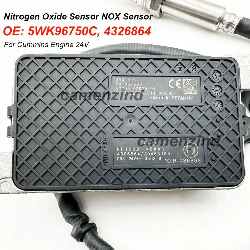 High Quality 4326864 5WK96750C 4326472 Nitrogen Oxide Sensor NOX Sensor for C-ummins Engine 24V A2C95992900 5WK9 6750C
High Quality 4326864 5WK96750C 4326472 Nitrogen Oxide Sensor NOX Sensor for C-ummins Engine 24V A2C95992900 5WK9 6750C