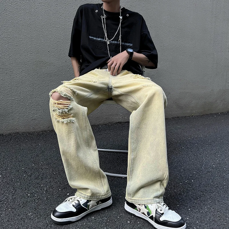 Pantalones Hombre Plus Size 5XL-M Autumn New Fashion Hole Denim Pants Men Clothing 2024 Simple Casual Straight Jeans Trousers
Pantalones Hombre Plus Size 5XL-M Autumn New Fashion Hole Denim Pants Men Clothing 2024 Simple Casual Straight Jeans Trousers