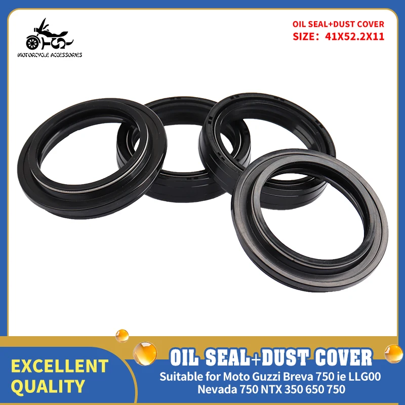 SJ 41x52.2x11 Front Shock Absorber Dust Oil Seal For Moto Guzzi Breva 750 Nevada 750 NTX350 NTX650 NTX750 Motorcycle Acccessorie 
SJ 41x52.2x11 Front Shock Absorber Dust Oil Seal For Moto Guzzi Breva 750 Nevada 750 NTX350 NTX650 NTX750 Motorcycle Acccessorie