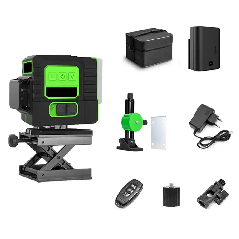 ABGR-For All Indoor& Outdoor Construction Projects EU Plug 12Line Green Laser Level 360° Auto Self-Leveling Ultra-Bright 3D
ABGR-For All Indoor& Outdoor Construction Projects EU Plug 12Line Green Laser Level 360° Auto Self-Leveling Ultra-Bright 3D