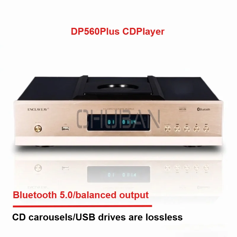 DP560Plus HIFI audiophile CD player record player 9038 decoding 5.0 Bluetooth lossless USB balanced output with remote control
DP560Plus HIFI audiophile CD player record player 9038 decoding 5.0 Bluetooth lossless USB balanced output with remote control