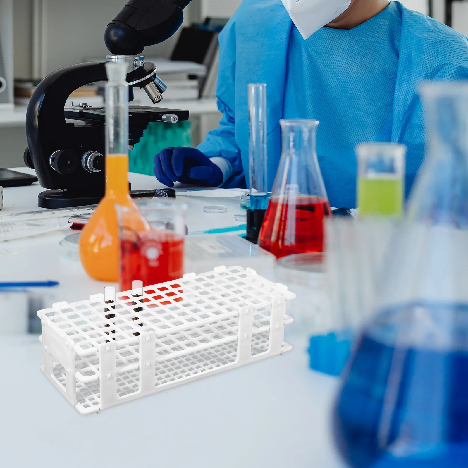Test Tube Rack Holder Plastic Tubes Laboratory Epruvete Stand Large for Plants Pp Punching
Test Tube Rack Holder Plastic Tubes Laboratory Epruvete Stand Large for Plants Pp Punching