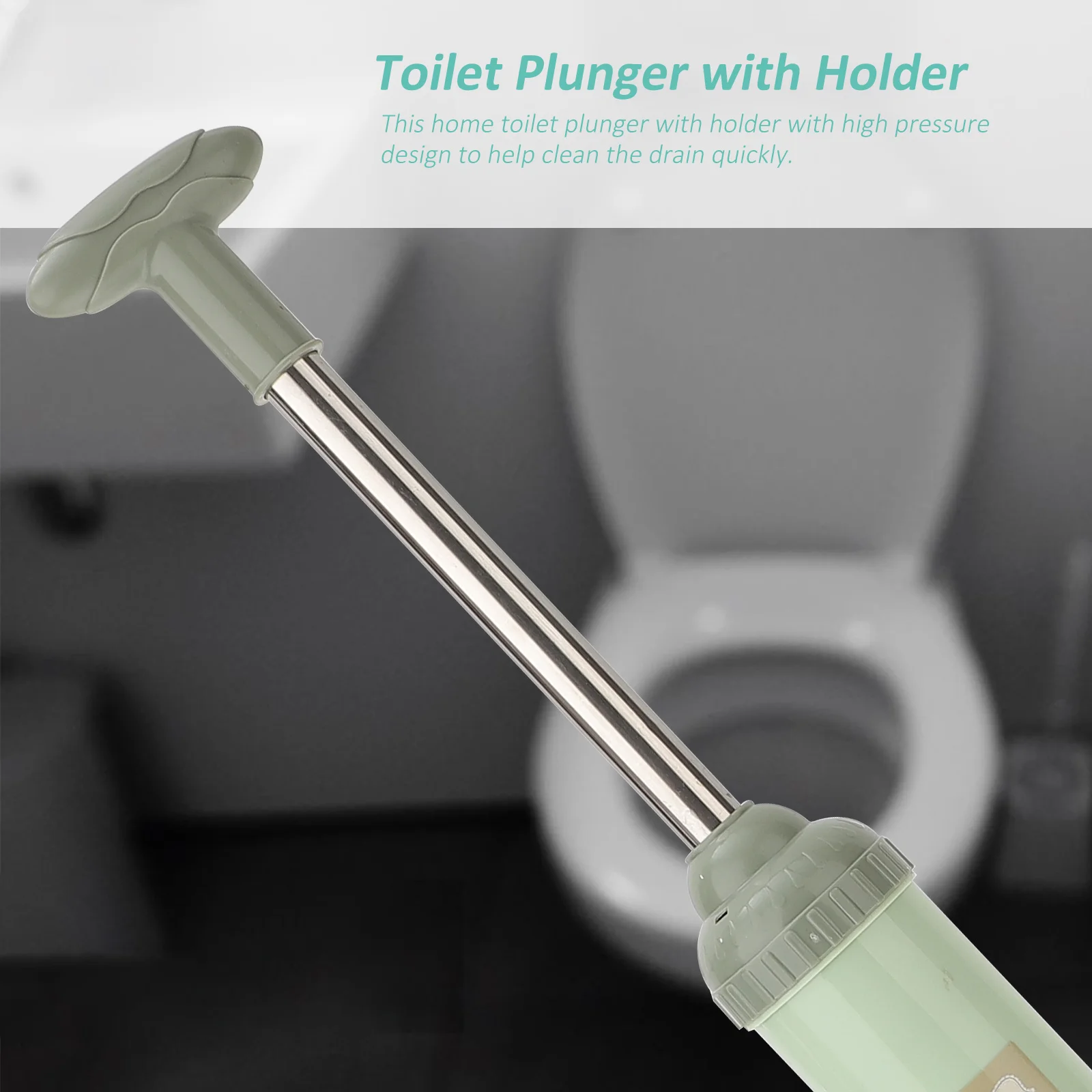 High Pressure Toilet Plunger Holder Powerful Drain Cleaner Bathroom Kitchen Sink Rubber Material Long Term Use Easy Storage Dry
High Pressure Toilet Plunger Holder Powerful Drain Cleaner Bathroom Kitchen Sink Rubber Material Long Term Use Easy Storage Dry