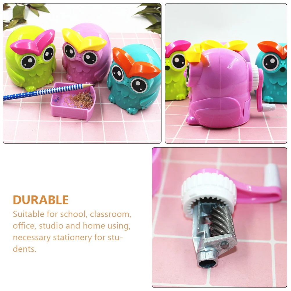 Creative Owl Shaped Pencil Sharpener Manual Handheld Sharpening Tool for Students School Office Home Random Color
Creative Owl Shaped Pencil Sharpener Manual Handheld Sharpening Tool for Students School Office Home Random Color