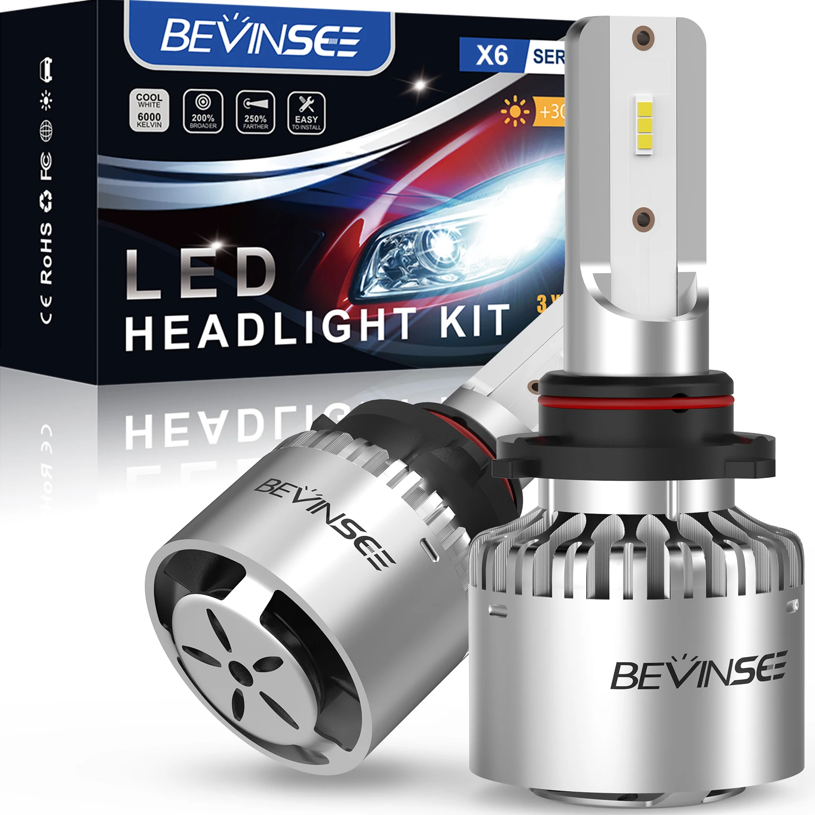BEVINSEE 2 шт. 9006 HB4 Светодиодные автомобильные противотуманные фары Slient Fan Мини-размер 60 Вт 8000LM Супер яркие автоматические светодиодные противотуманные фары 6000K 12 В
BEVINSEE 2 шт. 9006 HB4 Светодиодные автомобильные противотуманные фары Slient Fan Мини-размер 60 Вт 8000LM Супер яркие автоматические светодиодные противотуманные фары 6000K 12 В