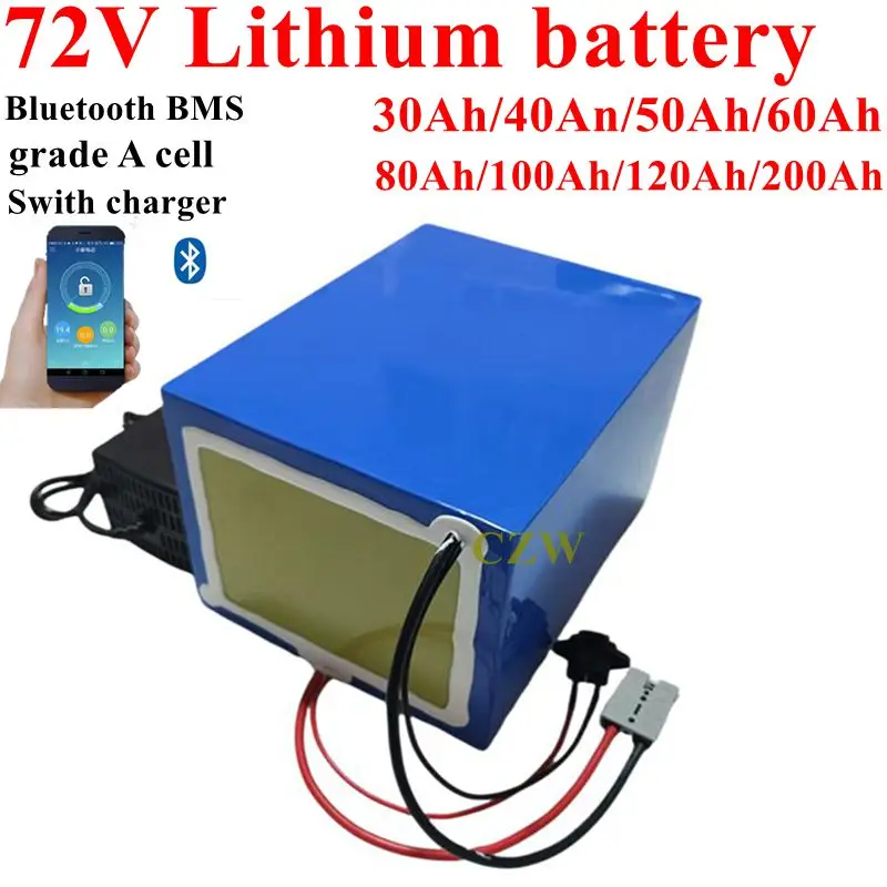 CZW 72V 30Ah 40Ah 50Ah 60Ah 80Ah 100Ah 120Ah 200Ah Battery 3000W 5000W 84V tricycle Two-wheeler three-wheeler
CZW 72V 30Ah 40Ah 50Ah 60Ah 80Ah 100Ah 120Ah 200Ah Battery 3000W 5000W 84V tricycle Two-wheeler three-wheeler