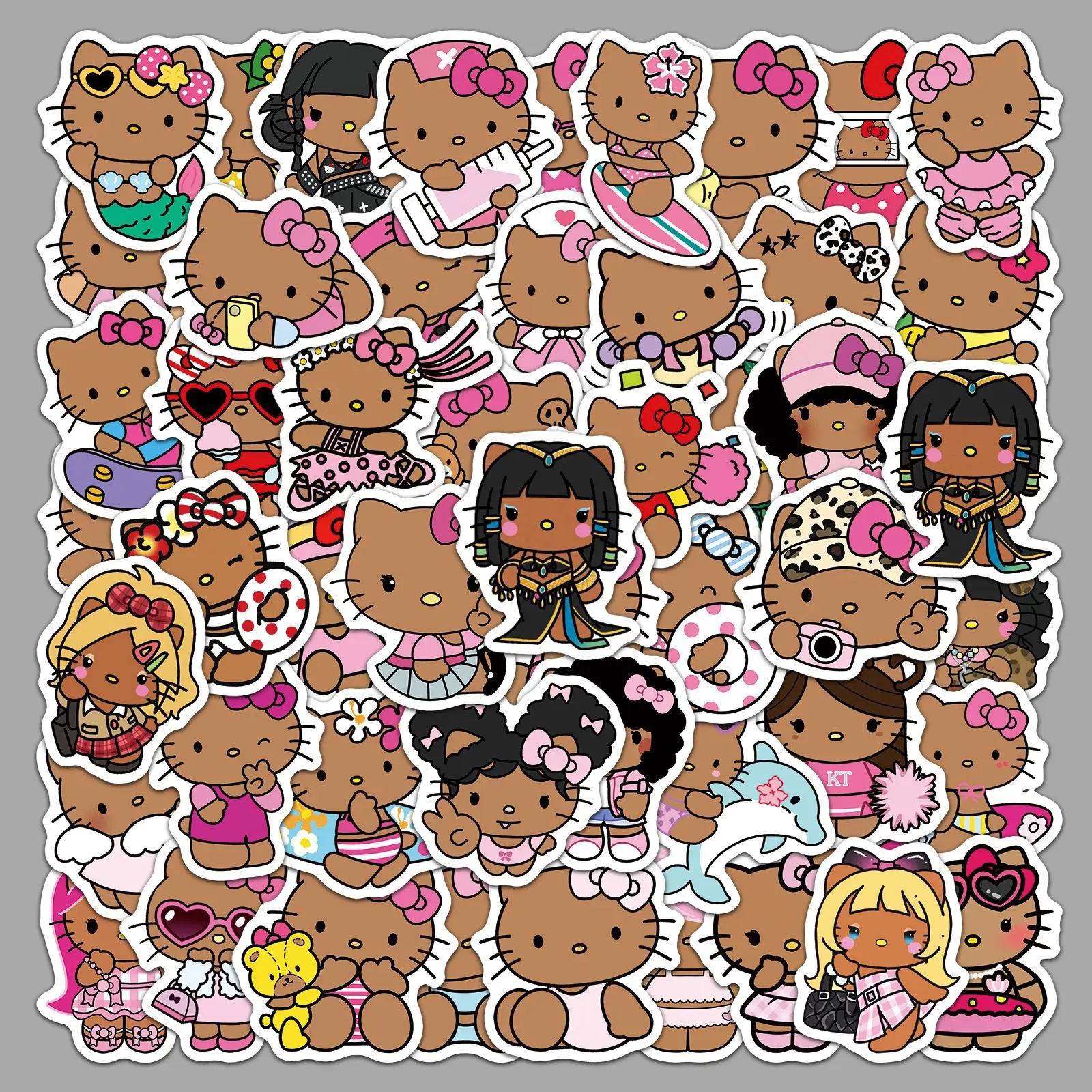 50PCS Cute Black Skin HelloKitty Stickers Luggage Guitar Suitcase Water Cup Laptop Phone Diary Cartoon Stickers Toys Decals 
50PCS Cute Black Skin HelloKitty Stickers Luggage Guitar Suitcase Water Cup Laptop Phone Diary Cartoon Stickers Toys Decals