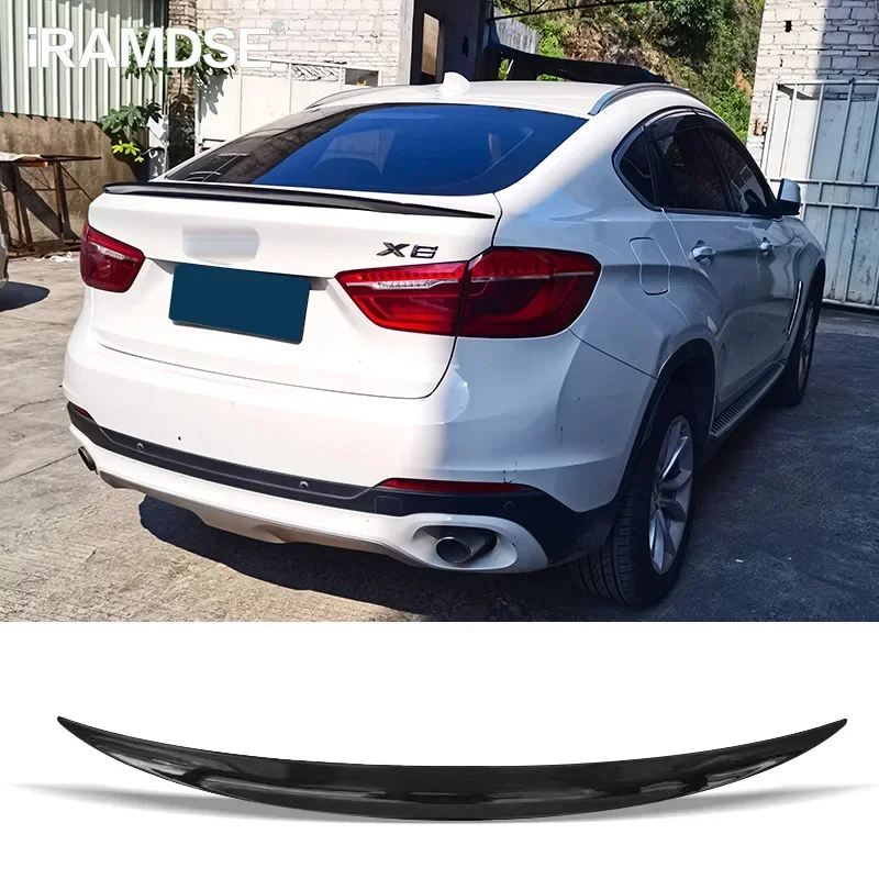Глянцевый черный спойлер для BMW F16 X6 2015-2018, задний багажник автомобиля, крыло Ducktail, материал ABS, аксессуары для ремонта
Глянцевый черный спойлер для BMW F16 X6 2015-2018, задний багажник автомобиля, крыло Ducktail, материал ABS, аксессуары для ремонта