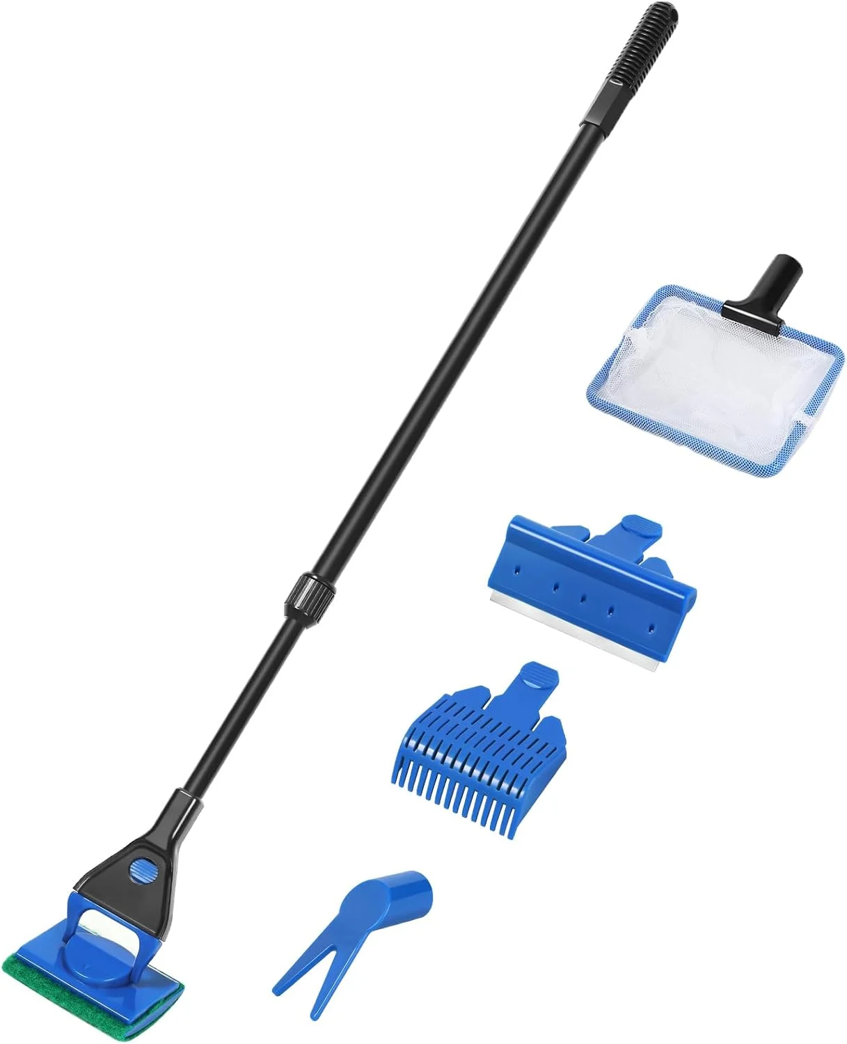 For 5 in 1 Aquarium Cleaning Kit Adjustable Long Handle Fish Tank Cleaning Kit with Algae Scraper and Fish Net
For 5 in 1 Aquarium Cleaning Kit Adjustable Long Handle Fish Tank Cleaning Kit with Algae Scraper and Fish Net