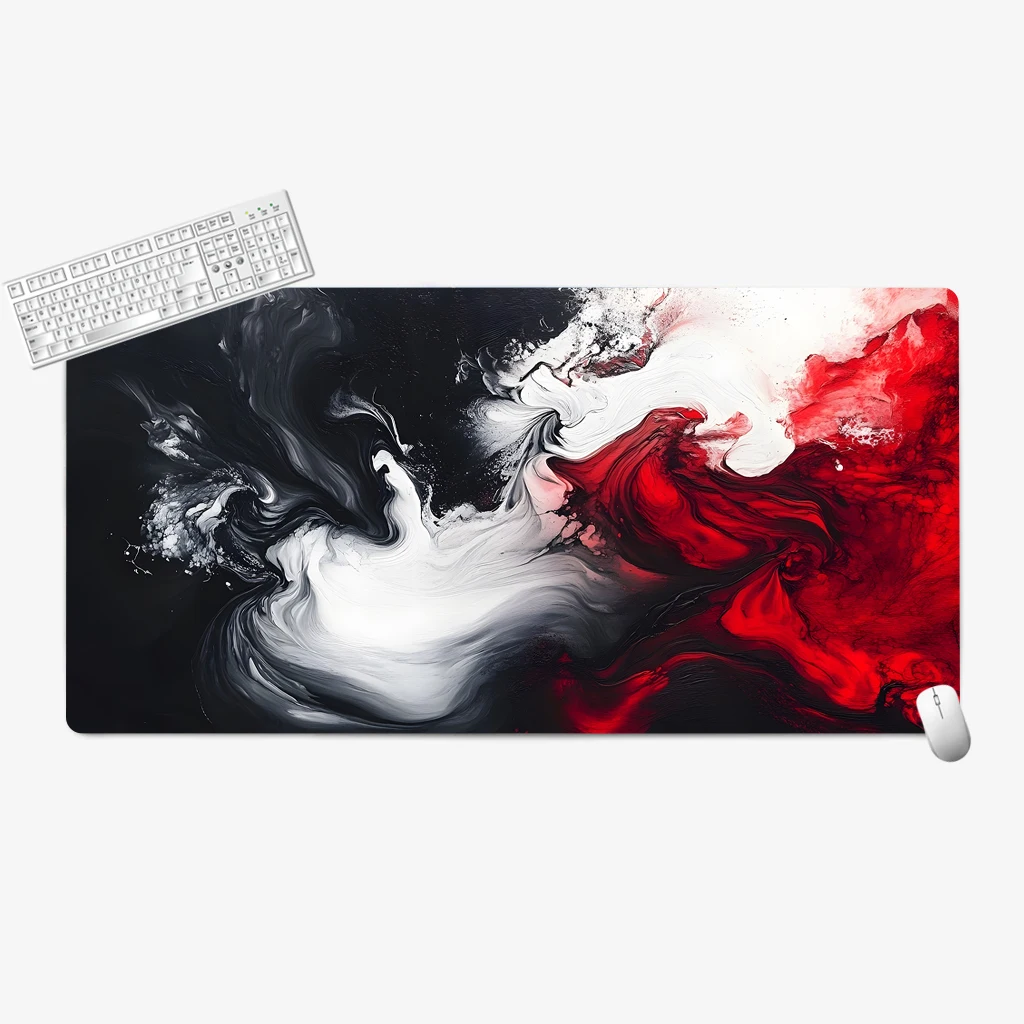 Black and red ink style high-end mouse pad dirt resistant wear resistant gaming pads laptop protective mats rubber non-slip mat
Black and red ink style high-end mouse pad dirt resistant wear resistant gaming pads laptop protective mats rubber non-slip mat
