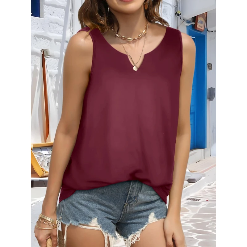 Summer Women's Tank Top Fashion Slim Solid Colour Sleeveless Tank Top Comfortable Skin-friendly Ladies Sleeveless Homewear
Summer Women's Tank Top Fashion Slim Solid Colour Sleeveless Tank Top Comfortable Skin-friendly Ladies Sleeveless Homewear